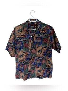 Tori Richard Vacation Hawaiian Shirt Size M